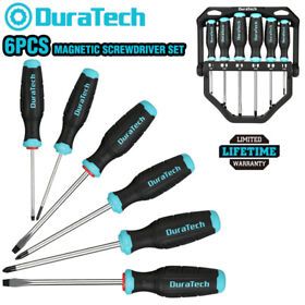 Duratech 6pc Magnetic Screwdriver Set 3 Slotted Flat Phillips Head