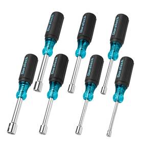 Duratech 820909705666 7 Pcs Sae Nut Driver Set Chrome Vanadium Steel Blue Black