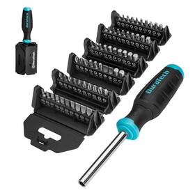 Duratech 820909797548 Screwdriver Multi-function Screw Driver Set With 60 Replaceable Cr-