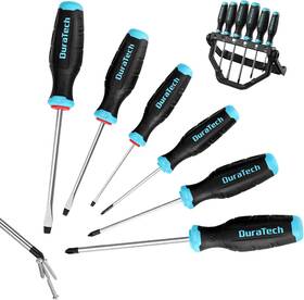 Dt403006ae Duratech 6-piece Magnetic Screwdrivers Set 3 Phillips And Flat Head S2 Steel