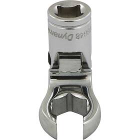 D008648 Dynamic Tools 3/8 Inch Drive Sae 9/16 Flex Head Crow Foot Flare Nut Socket Chrome Finish