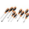 D062500 Dynamic Tools 9 Piece Assorted Screwdriver Set Comfort Grip Handles