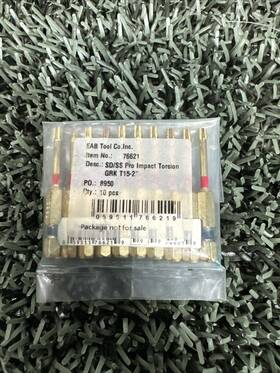 76621 Eab Tool 10pk Impact Torsion Star Drive Professional Screwdriver Bit 2 Inch X T15 #72