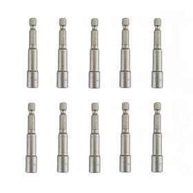 Eastar 744759566379 10 Pcs 1/4 Inch Hex Shank Magnetic Power Nut Driver Bit Sets Quick Change