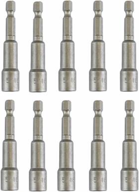 Emx009 Eastar 10 Pcs 5/16 Nut Driver Ultra Magnetic Set For Impact Drill Standard