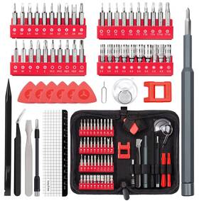 57in1-red Easytime Game Console Screwdriver Set Ps5 Beginners Repair Tool Kit For Ssd Upgrade A