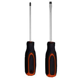 Edward Tools 758913613762 Harden Screwdriver Set Phillips And Flat Head - Magnetized Black