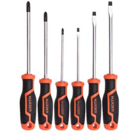 Edward Tools 758913613946 Pro Magnetic Screwdriver Set 6 Heavy Duty Crv 3 Slotted Phillips