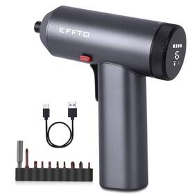 Effto 970961970640 3.7v Cordless Electric Screwdriver Set Strong Small With Tor