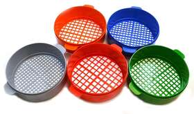 Ph1120141pk5 Eisco Fba 5pk Plastic Sifter 8 Inch - Stackable Varying Hole Sizes Great For