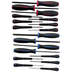 El-90109.90609 Eklind 18pc Hex Screwdriver Set Ball End Sae Metric 5/64 Inch -1/4 1.5-10mm Usa Made