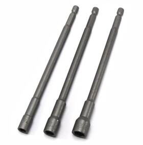 Elitexion 701948564257 6 Inch Long Magnetic Nut Setters 1/4 Hex Shank Heavy Duty For 5/16 And
