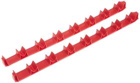 6040 Ernst Manufacturing 787721281016 No-slip Low-profile Screwdriver Rail Set 14 Tool Red