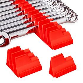 Ernst Manufacturing 789455554022 Wrench Storage For 20 Wrenches With Anti-slip Cleats Fit Size Range 6mm To 38mm