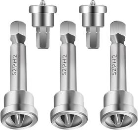 666032 Euphhonycs 1 Dzcwtbri 5 Pcs Magnetic Positioning Screwdriver Bits Set Anti-slip Ph2 Drywall Screw Sett