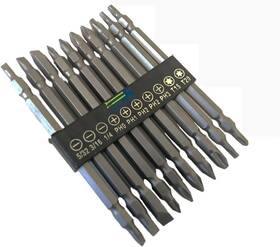 Ez Travel Collection 600159724170 10-piece Double Ended Screwdriver Bit Set Star Phillips And Flat One Size