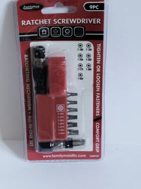 16491p Familymaid 9pc Ratchet Screwdriver