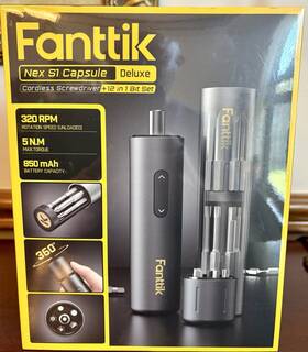 Fanttik 850073390047 New Nex S1 Capsule Deluxe Cordless Screwdriver 12 In 1 Bit Set