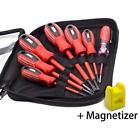Fbafdisd7pcred Finder Pcs Insulated Electrician Screwdriver Set Bag Electroprobe 686494315624