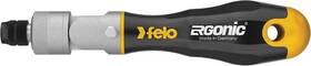 00043899940 Felo Ergonic K Ratcheting Screwdriver Bit And Socket Handle 180 Degree Flex Head