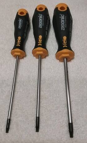 T-10-15-20 Felo 007157531711 3pc Fe.o 408 931 48 Torx Screwdriver Handle Set Made In Germany