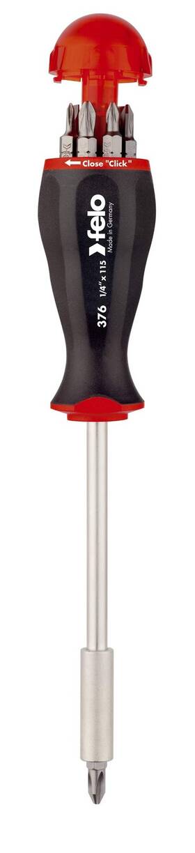 0715752225 Felo 8-in-1 Screwdriver Bit Hold Tx Set With Ratchet-sl Ph Pz