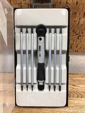 0715750725 Felo 50725 Set Of 7 Reversible Hex And Torx Blades 280 Series Euc P-2