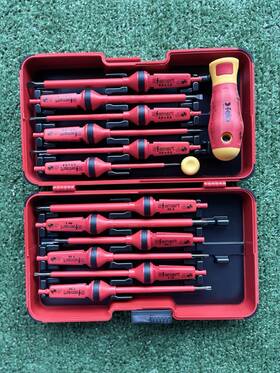F53439 Felo E-smart 14 Piece Square 2 Set - Slotted Phillips Torx Tip Insulat