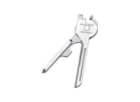 St66676 Fhc Polished Stainless Steel 6-in-1 Key Ring Multitool With Screwdrivers