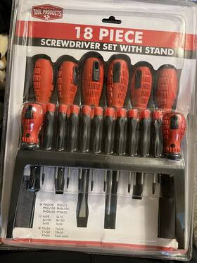 Ts-00687 Fine Life Tools 18 Piece Screwdriver Set With Stand