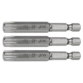 Fipux 609044679458 3pack T50 Torx Head Screwdriver Bit 1/4 Inch Hex Shank 2.6 65mm Driver Drill Bits