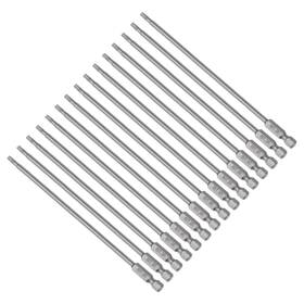 Fipux 619668276223 15pcs T15 Screwdriver Bits For Replacing Parts 6 Inch Long 1/4 Hex Shank