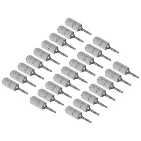 Fipux 619668397492 25pcs 1/4 Inch Hex Shank Metal Torx Screwdriver Bits For Electric Drills 25mm L