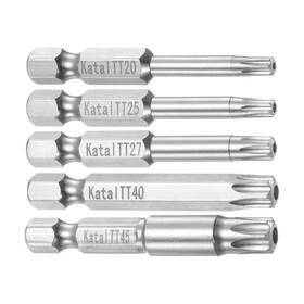 Tt20-tt45 Fipux 639664303174 Magnetic Security Star 7point Screwdriver Bit 1/4 Inch Hex Shank 2