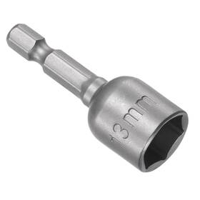 Fipux 639664303334 1/4 Inch Quick-change Hex Shank 13mm Magnetic Nut Driver Bit 1.89