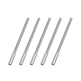 Fipux 680520414176 5pcs 1/4 Inch Hex Shank By 6 Magnetic Bit Holder Extension Diy