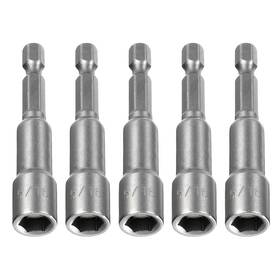 Fixinairp 601968201555 5pcs - Hex Nut Driver Drill Bit 5/16 Inch 6-point Socket 1/4 Shank Magnetic Fixinairp 601968201555 5pcs - Hex Nut Driver Drill Bit 5/16 Inch 6-point Socket 1/4 Shank Magnetic