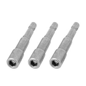 Fixinairp 617662352165 65mm Length 5.5mm Hex Socket Driver Bit Metal Shank Magnetic Nuts Setter 3pcs