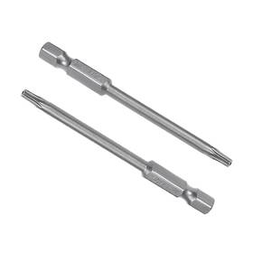 Fixinairp 617662684112 1/4 Inch Hex Shank T15 75mm Length Magnetic Security Torx Screwdriver Bits 5 Pcs