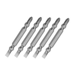 Fixinairp 617662835538 Ph2/sl5 Magnetic Double Ended Screwdriver Bits 1/4 Inch Hex Shank 5pack