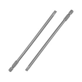 Fixinairp 672668640494 5mm Slotted Tip Magnetic Flat Head Screwdriver Bits 1/4 Inch Hex Shank 6 L S2 5pcs