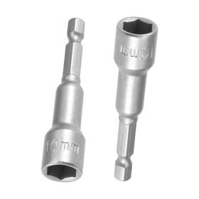 Fixinairp 672668646809 1/4 Inch Quick Change Hex Shank Driver Drill Bit 65mm L 10mm Nut Setter 2pcs Fixinairp 672668646809 1/4 Inch Quick Change Hex Shank Driver Drill Bit 65mm L 10mm Nut Setter 2pcs