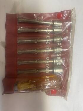 4518 Fixnsave Vintage Fixftnsave Grip Handle 7 Piece Nut Driver Set #4518 Original Package