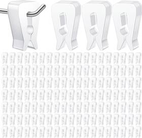 Qua-foilswirl-1459 Foilswirl 400 Pack Inventory Control Clips Peg Hook Product Stoppers Fits 0.15 Inch To