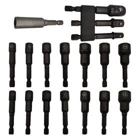 Foitechy 710702411546 17pcs Magnetic Nut Driver Set - 1/4 Inch Hex Head Impact Bit Cr-v