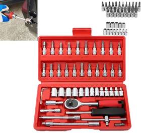 Gj001 Frsba 46 Pcs Ratcheting Screwdriver Set Ratchet Tools Wrench Kit