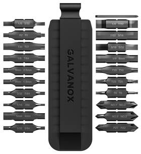Fb2102 Galvanox 21pc Flat Bit-kit Designed For Leatherman Multi-tool Gray