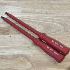 Gs-93 Gardener Bender Gb Insulated Phillips Flat Slotted Screwdriver Set Red 1000v Gs93