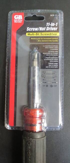 Gardner Bender 032076947453 11-in-1 Multi-bit Screw And Nut Driver