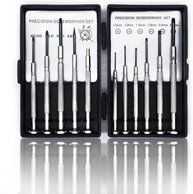 Garoma 635393648159 11pcs Mini Screwdriver Set For Eyeglasses Watches Jewelry Flathead Philips
